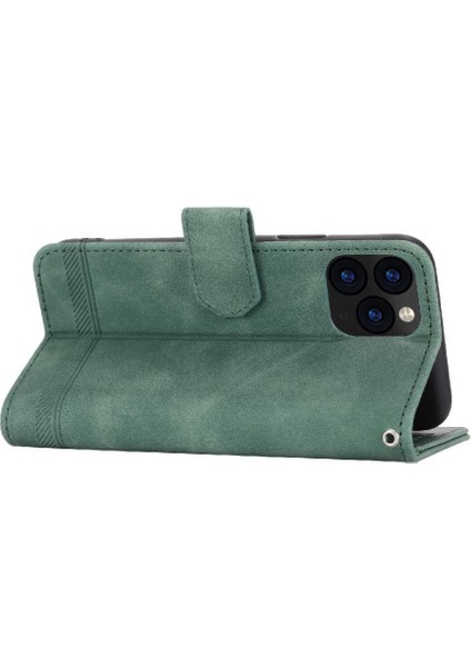 IPhone 11 Için Flip Case Pro Kart Yuvaları Bileklik Manyetik Kapatma Nakit (Yurt Dışından)