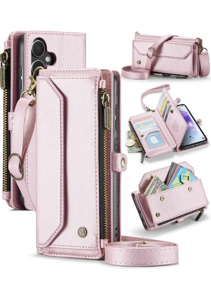 Samsung Galaxy Galaxy Için Crossbody Durumda 5g Fermuar Faturaları Yuvası Rfid Engelleme (Yurt Dışından)