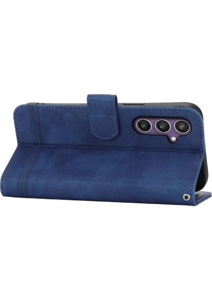 Samsung Galaxy S24 Artı Nakit Cep Bileklik Manyetik Kart Için Flip Case (Yurt Dışından)