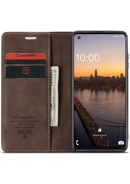 Samsung Galaxy A21S Manyetik Kapatma Darbeye Durumda Kart Pu Için Flip Case (Yurt Dışından) fiyatları