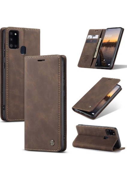 Samsung Galaxy A21S Manyetik Kapatma Darbeye Durumda Kart Pu Için Flip Case (Yurt Dışından) modelleri