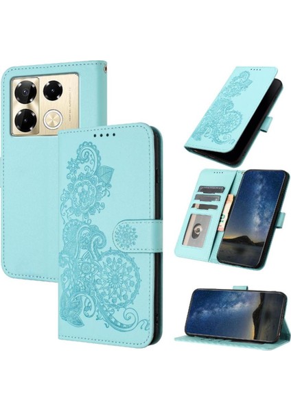 Infinix Not Için Flip Case 40 Pro 4g/5g Flip Folio Kitap Kickstand Pu ile (Yurt Dışından)