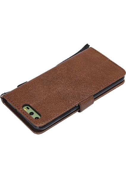 Kart Yuvası Klasik Katı ile Huawei P10 Deri Için Flip Case (Yurt Dışından) indirimleri