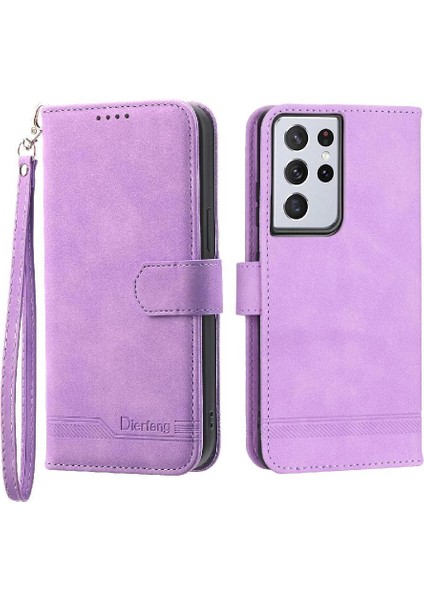 Samsung Galaxy S21 Ultra Bileklik Nakit Cep Kart Yuvaları Için Flip Case (Yurt Dışından) fiyatları