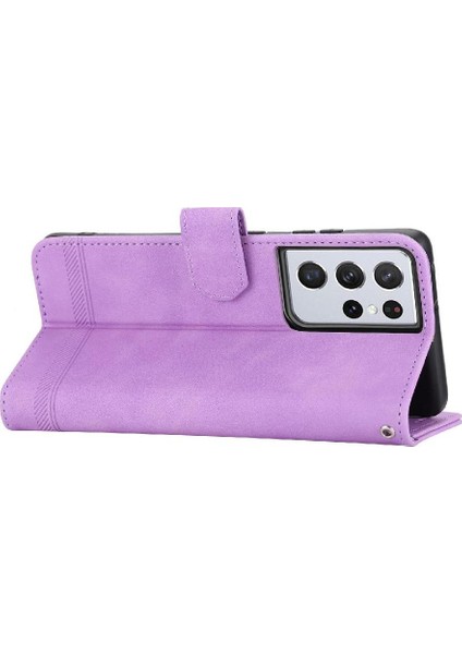 Samsung Galaxy S21 Ultra Bileklik Nakit Cep Kart Yuvaları Için Flip Case (Yurt Dışından) modelleri