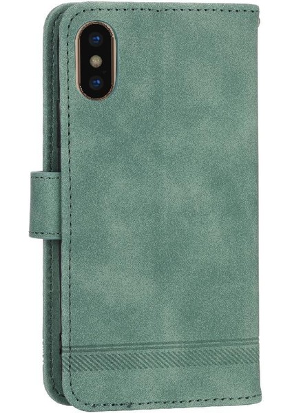IPhone x Için Flip Case/xs Premium Kart Yuvaları Manyetik Kapatma Nakit Cep (Yurt Dışından)