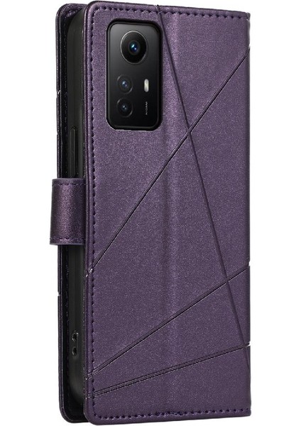 Xiaomi Redmi Not 12S Için Flip Case Kickstand Şok Emici Üç Kart (Yurt Dışından)