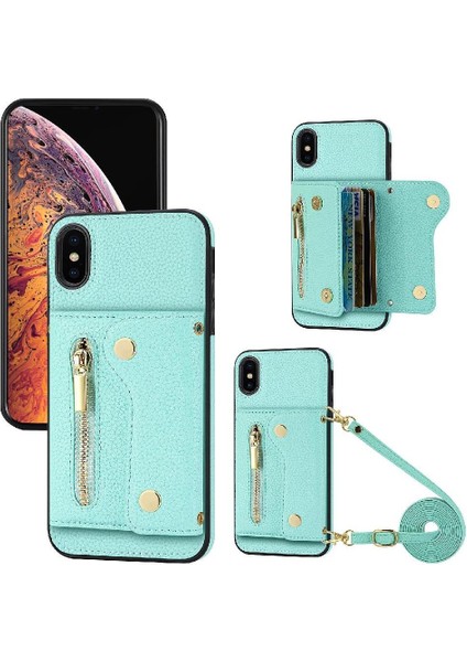 IPhone X/xs Hafif Uzun Kayış Mini Sırt Çantası Kart Yuvaları (Yurt Dışından)