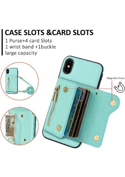 IPhone X/xs Hafif Uzun Kayış Mini Sırt Çantası Kart Yuvaları (Yurt Dışından)