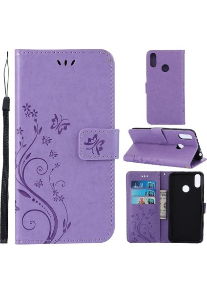 Huawei Filp Başbakan 2019 Bilek Kayışı Için Kickstand Durumda Kart Tutucu Pu (Yurt Dışından)