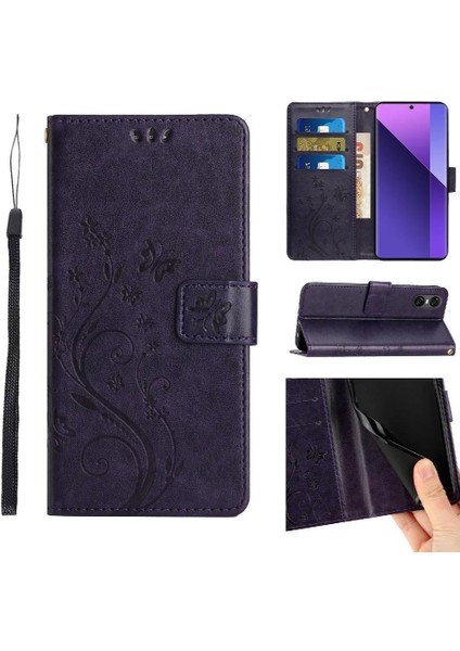 Sony Xperia 10 Vı Için Filp Durumda Bilek Kayışı Manyetik Kapatma Kickstand Pu (Yurt Dışından)