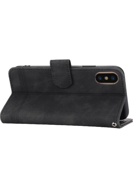 IPhone x Için Flip Case/xs Premium Kart Yuvaları Manyetik Kapatma Nakit Cep (Yurt Dışından)