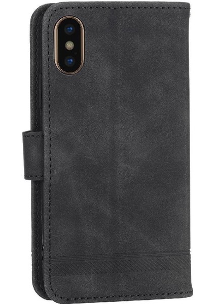 IPhone x Için Flip Case/xs Premium Kart Yuvaları Manyetik Kapatma Nakit Cep (Yurt Dışından)