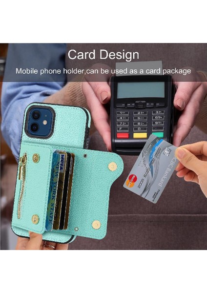 IPhone 12 Için Kılıf Pro Max Büyük Kapasiteli Uzun Kayış Kart Yuvaları Mini (Yurt Dışından) indirimleri