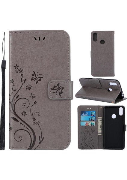 Huawei Filp Başbakan 2019 Bilek Kayışı Için Kickstand Durumda Kart Tutucu Pu (Yurt Dışından)
