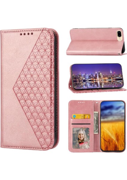 IPhone 7 Için Flip Case Artı/8 Artı Eşkenar Dörtgen Şekli El Kayışı Günlük Kullanım (Yurt Dışından) fırsatları