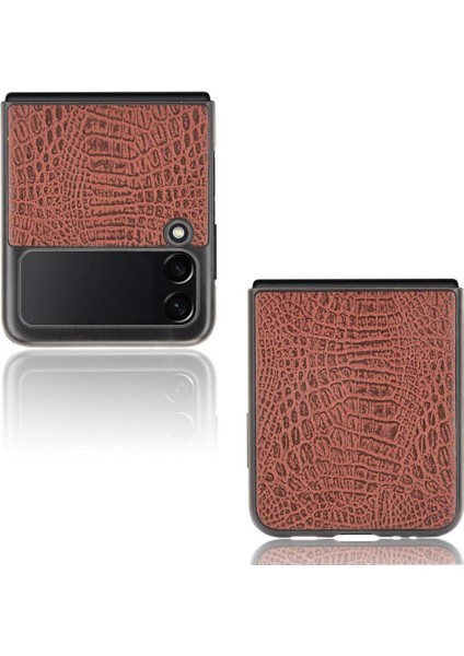 Samsung Galaxy Z Flip 3 5g Uyumluluk Kapak Için Şık Klasik Kılıf (Yurt Dışından)