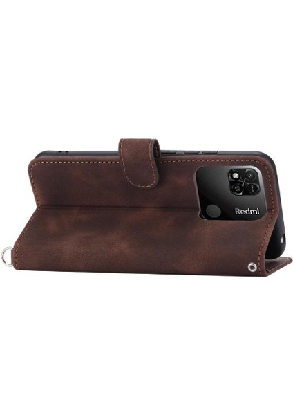 Xiaomi Redmi 12C Kabartmalı Darbeye Dayanıklı Çoklu Kredi Kartı Için Flip Case (Yurt Dışından)