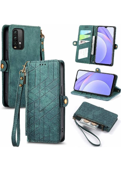 Xiaomi Redmi Not 9 Için Flip Case 4g Cüzdan Darbeye Deri Kılıf Kapak (Yurt Dışından)