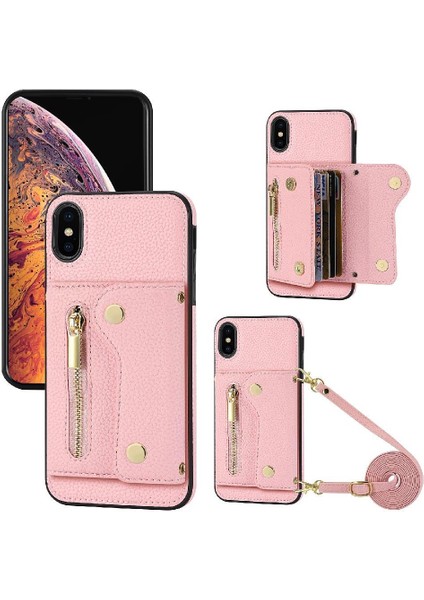 IPhone X/xs Hafif Uzun Kayış Mini Sırt Çantası Kart Yuvaları (Yurt Dışından)