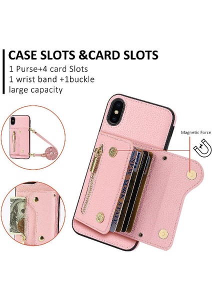 IPhone X/xs Hafif Uzun Kayış Mini Sırt Çantası Kart Yuvaları (Yurt Dışından)