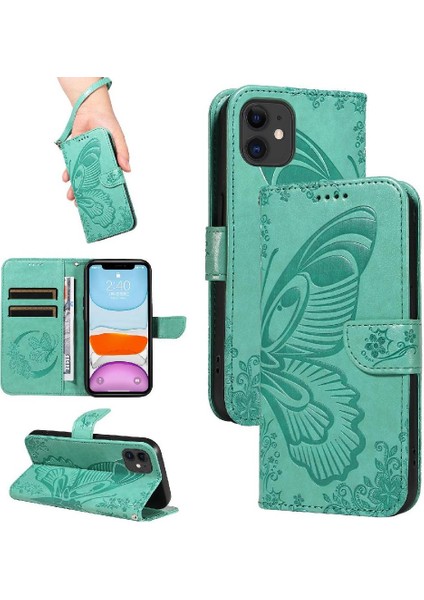 Kredi Kartı Yuvası ile IPhone 12 Mini Deri Için Flip Case (Yurt Dışından)