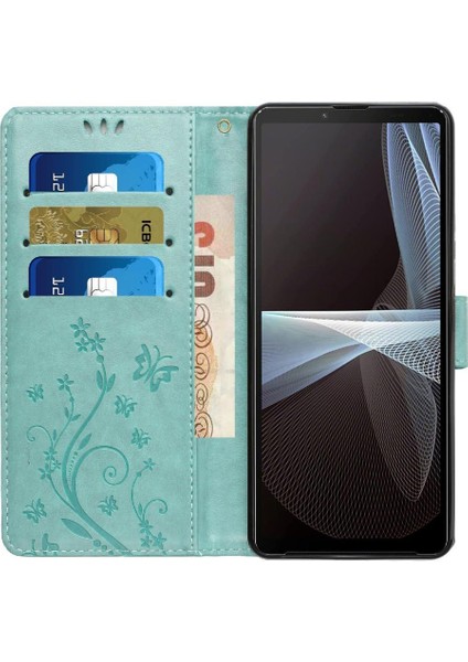 Sony Xperia 10 Iv Için Filp Durumda Manyetik Kapatma Bilek Kayışı Kickstand Pu (Yurt Dışından) modelleri