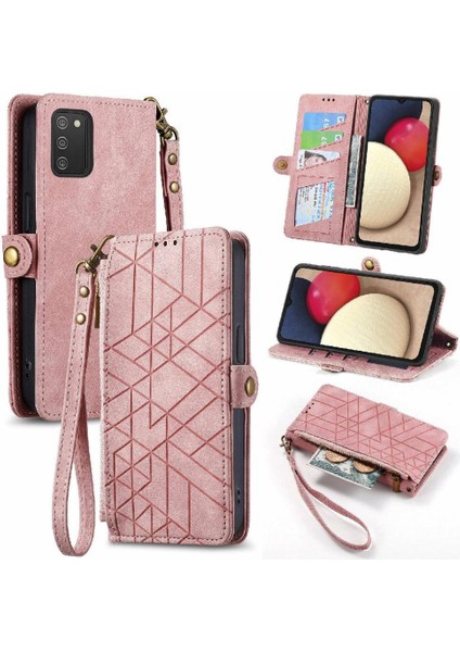 Samsung Galaxy A02S Cüzdan Için Flip Case Basit Iş Kapak Kılıfı (Yurt Dışından)