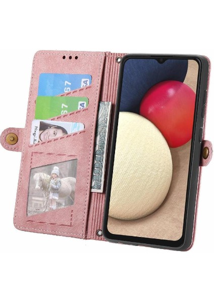 Samsung Galaxy A02S Cüzdan Için Flip Case Basit Iş Kapak Kılıfı (Yurt Dışından) fırsatları