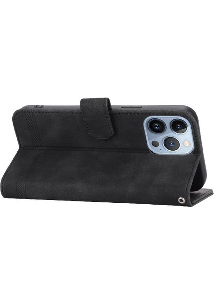 IPhone 13 Için Flip Case Pro Manyetik Kapatma Premium Kart Yuvaları Nakit (Yurt Dışından)