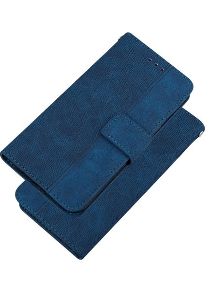 IPhone 16 Için Flip Case Folio Geometrik Kabartmalı Premium Pu Deri (Yurt Dışından) indirimleri