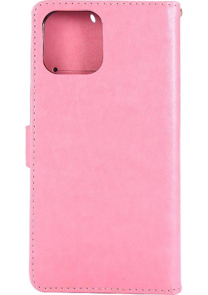 IPhone 14 Için Filp Durumda Pro Max Pu Deri Kart Tutucu Kickstand Bilek (Yurt Dışından)