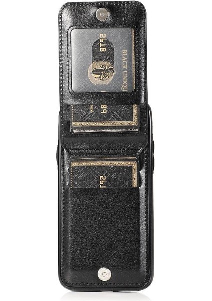 Kredi Manyetik Toka Kılıfı ile IPhone Xs Max Kart Tutucu ile Uyumlu (Yurt Dışından)