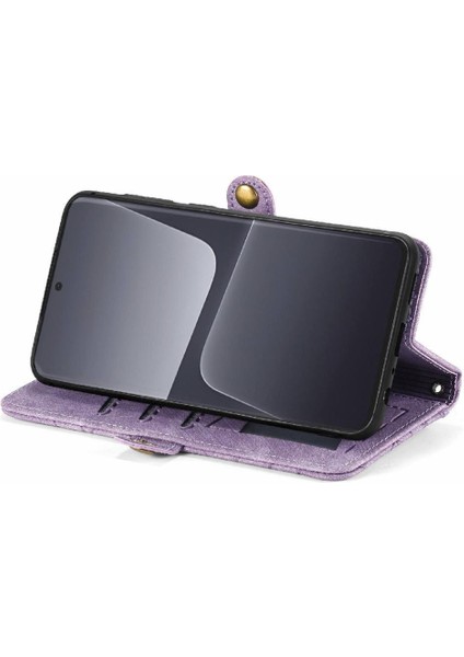 Xiaomi 13 Pro Flip Kapak Için Flip Case Basit Iş Cüzdan Deri Kılıf (Yurt Dışından)