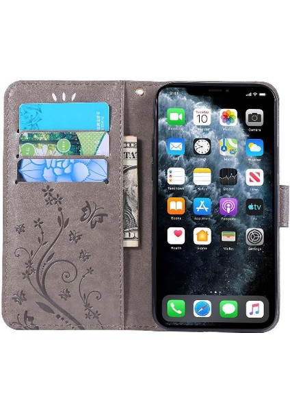 IPhone 11 Için Filp Durumda Pro Kickstand Manyetik Kapatma Pu Deri Kart (Yurt Dışından) fiyatları