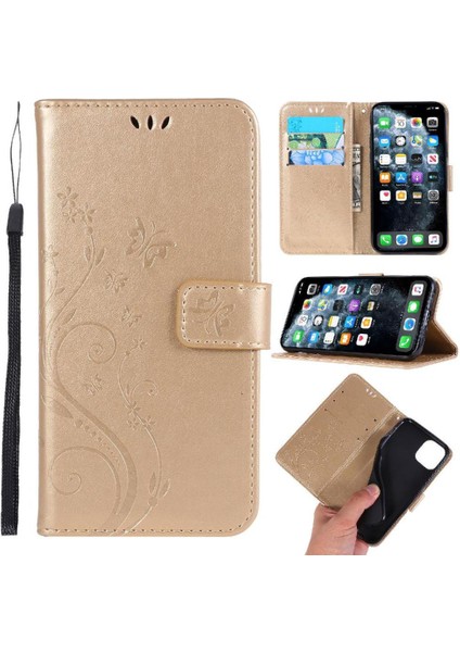 IPhone 11 Için Filp Durumda Pro Kickstand Manyetik Kapatma Pu Deri Kart (Yurt Dışından)