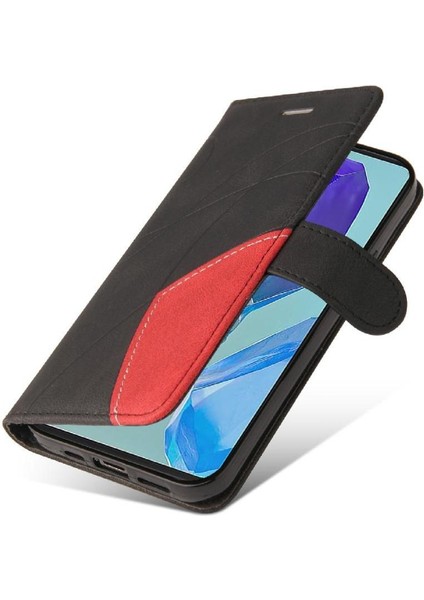 Samsung Galaxy M55 Dikiş Renk Flip Folio Kitap Için Flip Case Kart ile (Yurt Dışından)