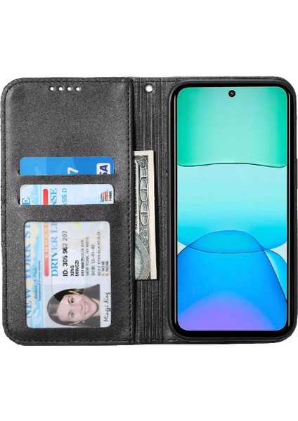 Xiaomi Poco M6 Pro 4g Için Flip Case El Kayışı Standı Günlük Kullanım Eşkenar Dörtgen (Yurt Dışından) modelleri