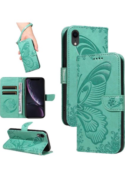 IPhone Xr Deri Kredi Kartı Yuvası El ile Flip Case (Yurt Dışından)
