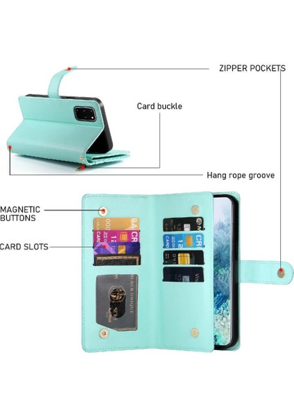 Samsung Galaxy S20 Artı Bilek Kayışı Çok Fonksiyonlu Kart Için Flip Case (Yurt Dışından) indirimleri