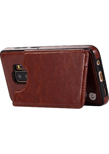 Samsung Galaxy S9 Artı Kart Yuvaları Için Cüzdan Kılıf Kickstand Pu Deri (Yurt Dışından) fırsatları