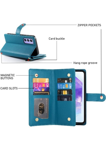 Samsung Galaxy Galaxy Cüzdan Bölmesi Çok Fonksiyonlu Kart Için Flip Case (Yurt Dışından) modelleri