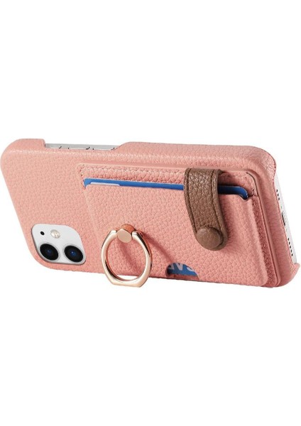 IPhone 12 Mini Kart Yuvaları Premium Dokulu Deri Halka Standı (Yurt Dışından) fiyatları