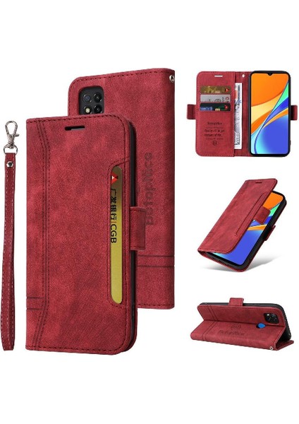 Xiaomi Redmi 9c Kart Yuvaları Için Kılıf Tpu Deri Manyetik Cüzdan Kapak Çevirin (Yurt Dışından)