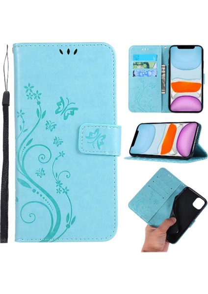 IPhone 12 Mini Pu Deri Kart Tutucu Kickstand Manyetik Için Filp Durumda (Yurt Dışından)