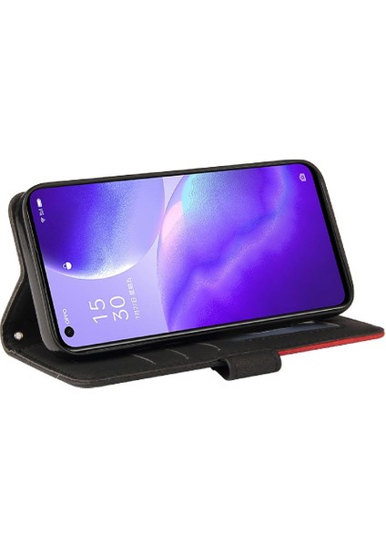 Oppo Reon 5 Kickstand Koruyucu Pu Deri Flip Folio Kılıf Için Kılıf ile (Yurt Dışından) fiyatları