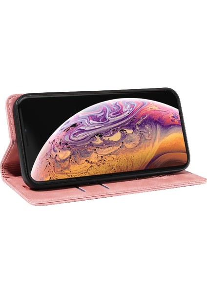 Iphone Xs Max Folio Cüzdan Manyetik Pu Deri Koruyucu Kılıf (Yurt Dışından)