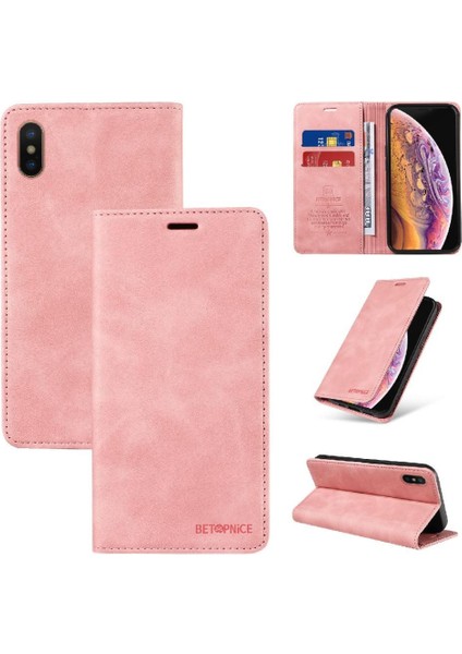 Iphone X/xs Pu Deri Manyetik Koruyucu Folyo Cüzdan (Yurt Dışından)