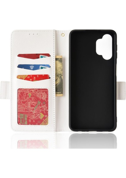 Samsung Galaxy A32 5g Pu Deri Yan Toka Cüzdan Manyetik Kart (Yurt Dışından)