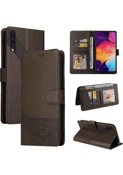 Samsung Galaxy A50 Darbeye 4 Köşe Koruma Kickstand Için Flip Case (Yurt Dışından)